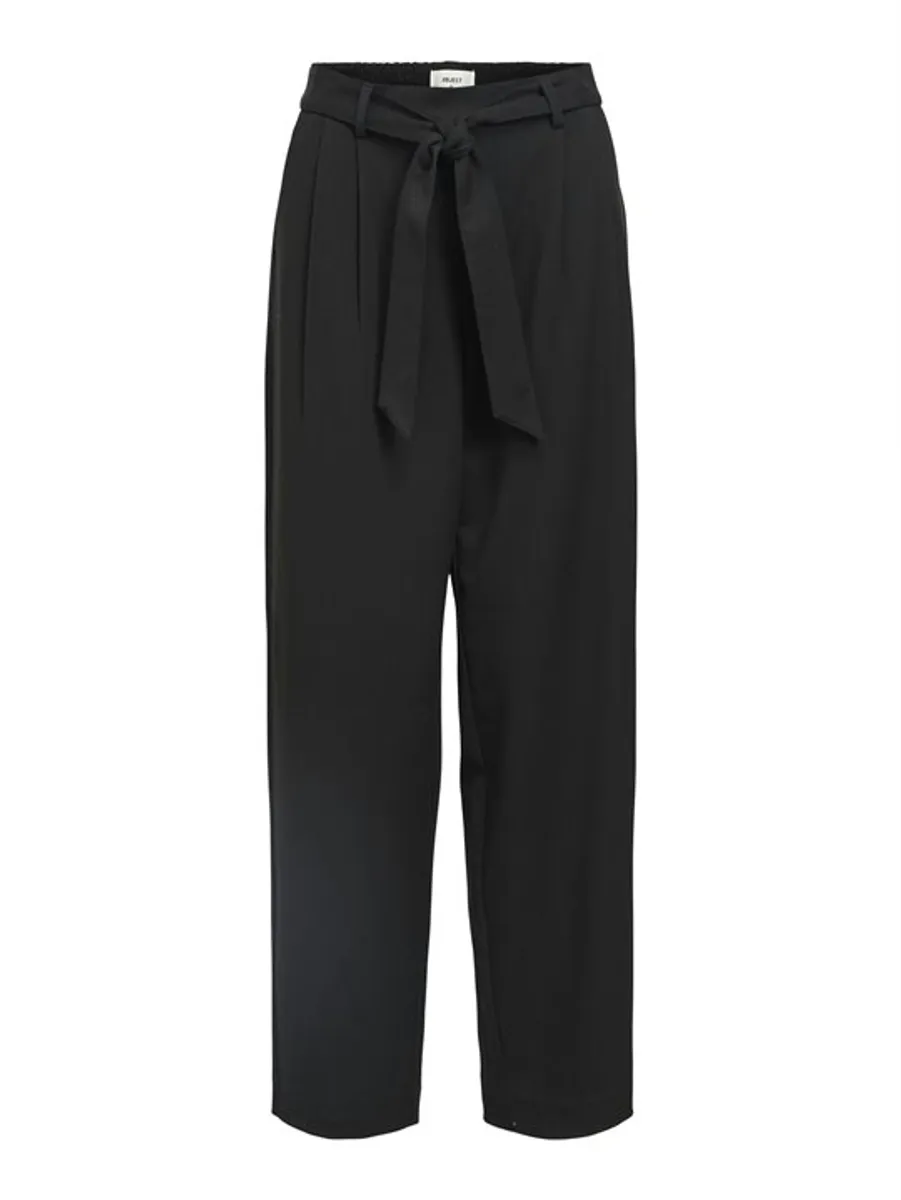 Object - Lisa Mw Straight Tie Pant - Black