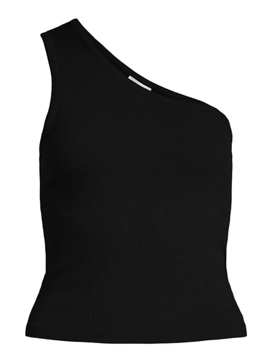 Object - Luca Sl One Shoulder Top - Sort