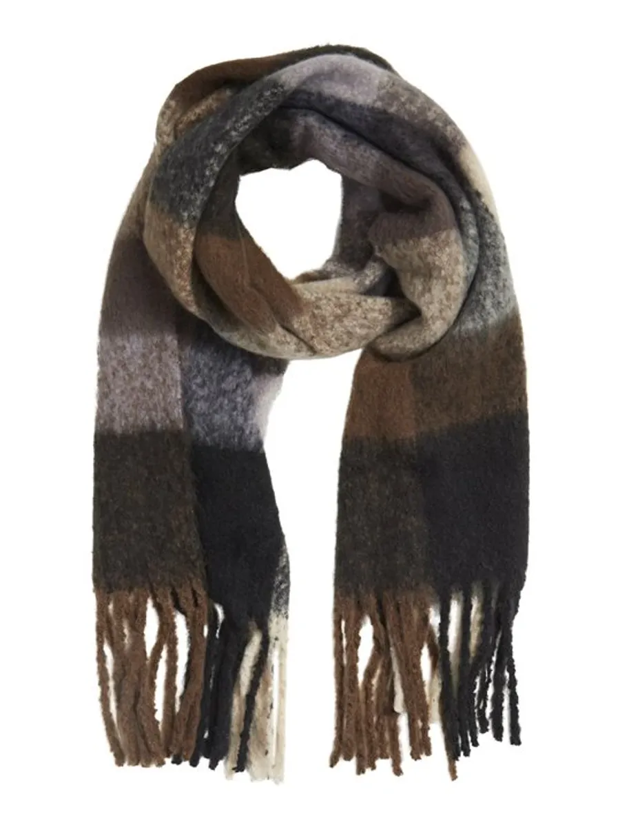 Object - Mitta Check Scarf - Brun