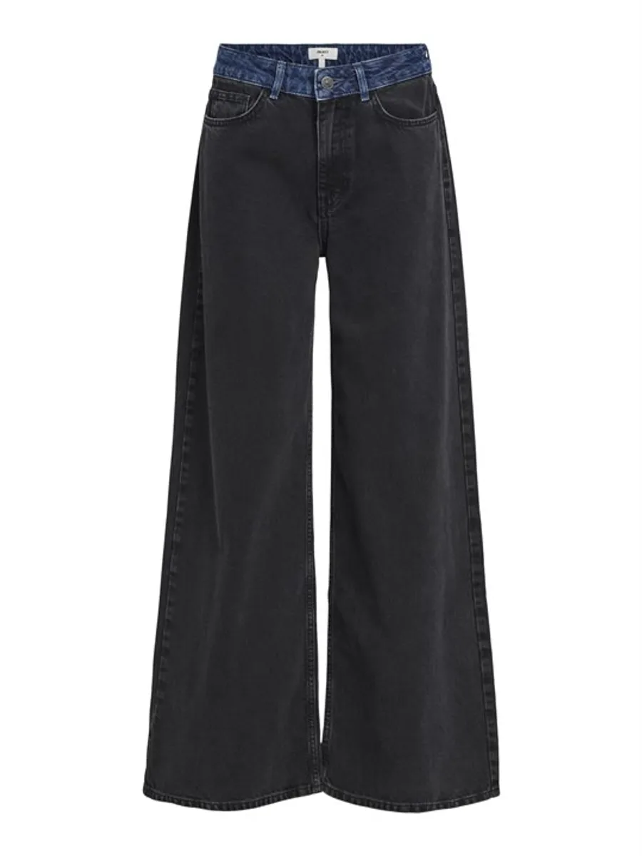 Object - Moji Beate MW Wide Jeans - Sort