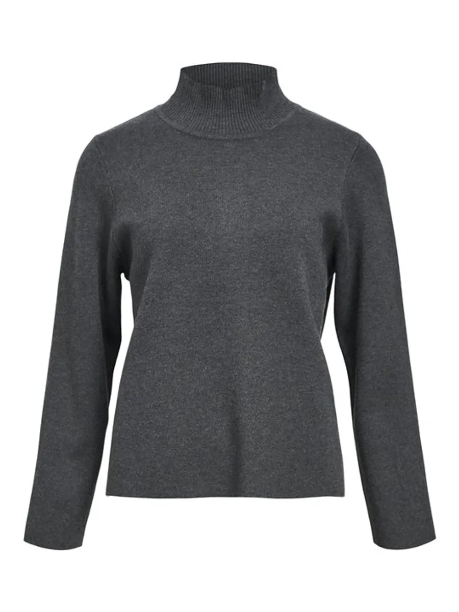 Object - Reynard Square Sleeve Pullover - Dark Grey Melange