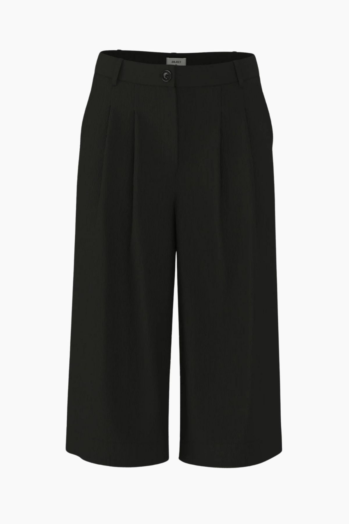 Objkendra MW Lo Culotte Pants - Black - Object - Sort XL