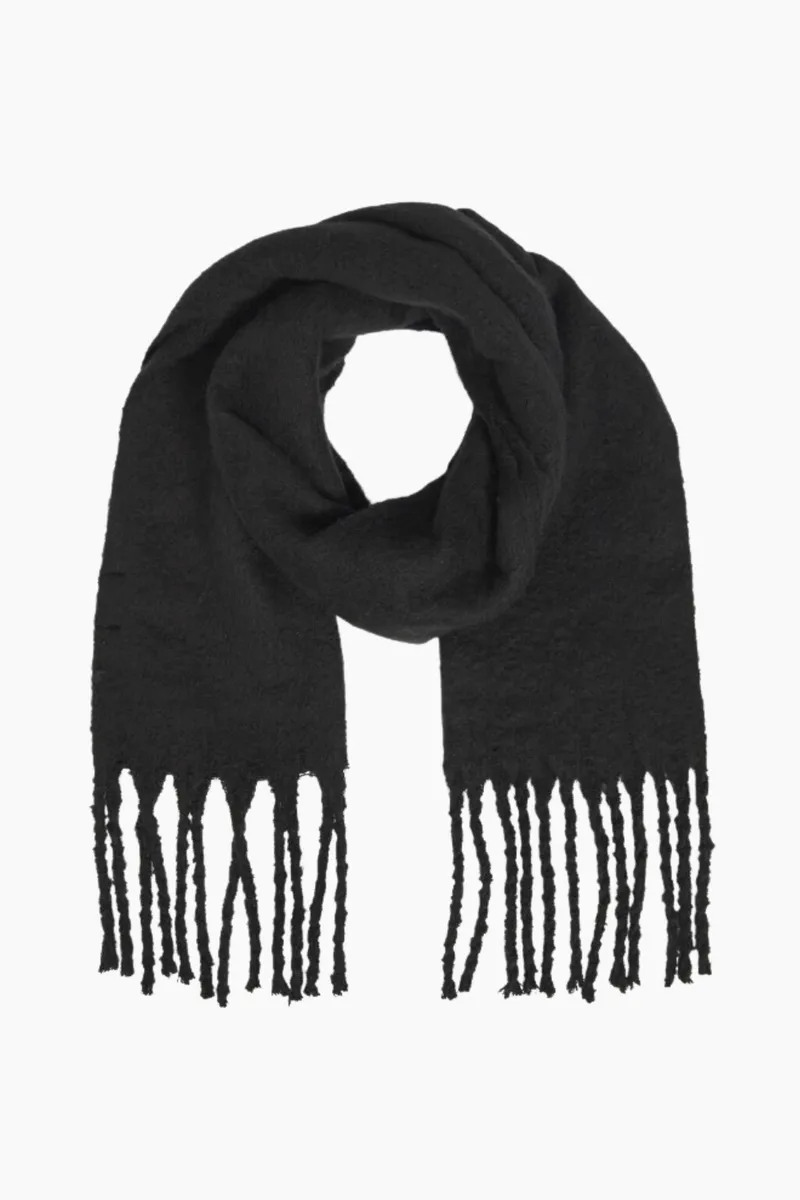 Objmitta Check Scarf Rep - Black - Object - Sort One Size