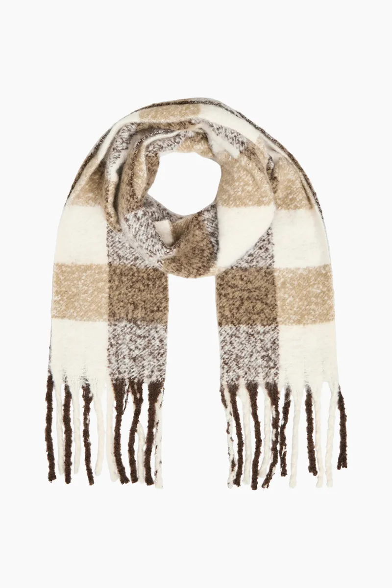 Objmitta Check Scarf Rep - Desert Taupe/Multi - Object - Tern One Size