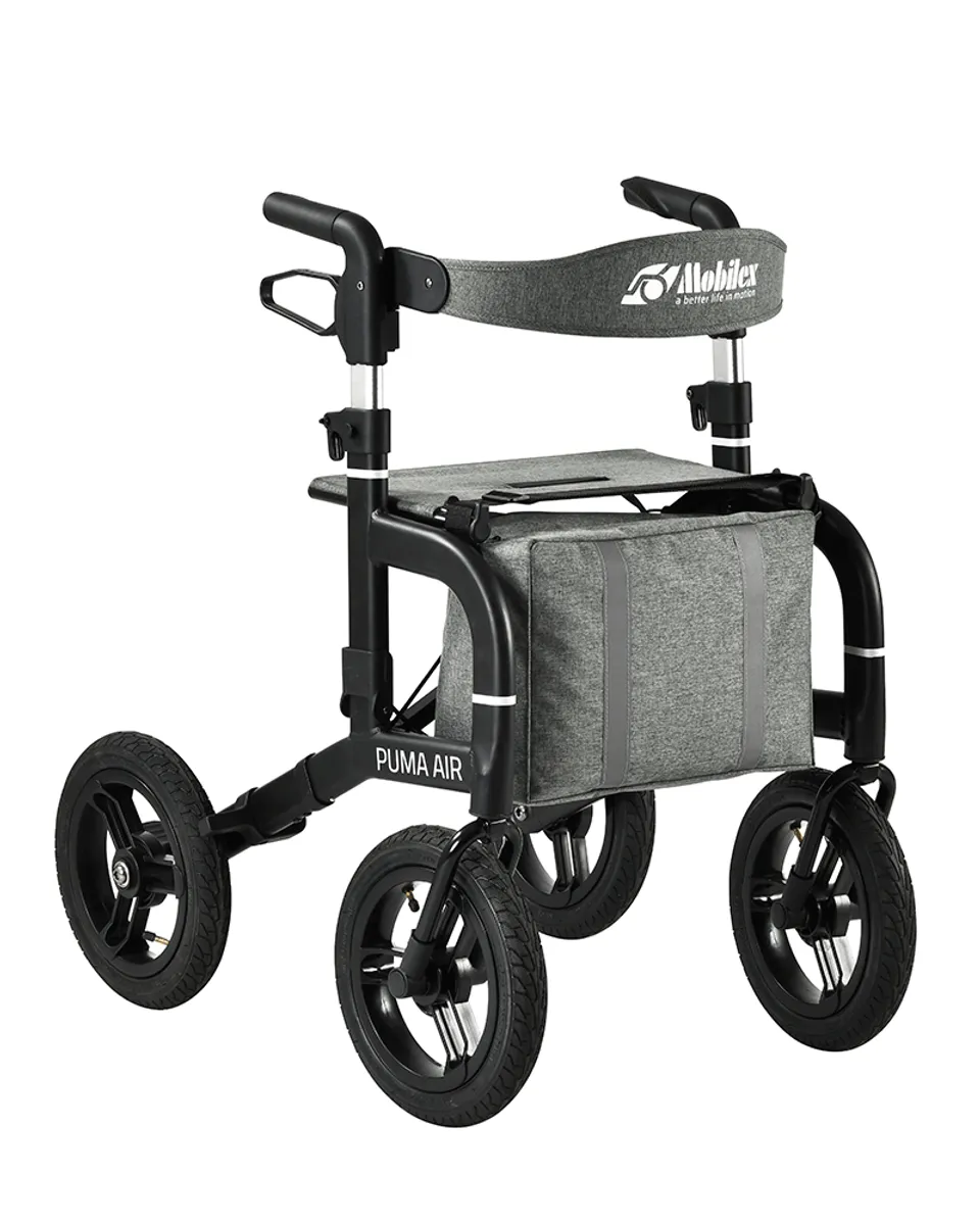 OFFROAD Puma Air Rollator - Solid, smart & stabil . 9,8 kg