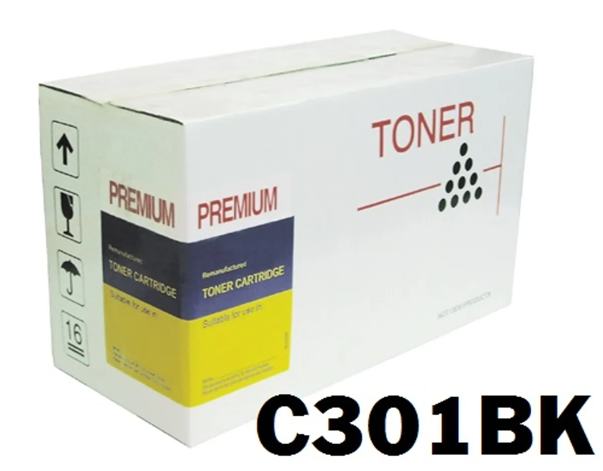 OKI C301/321 Sort Toner Kompatibel