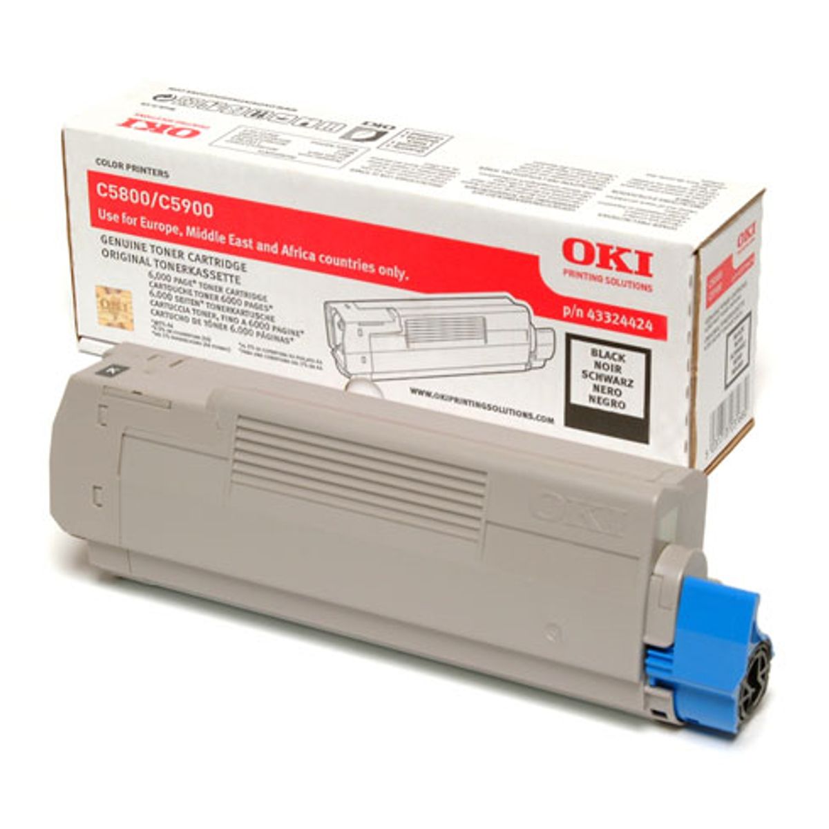 OKI C5900 BK (43324424) sort Lasertoner, Original