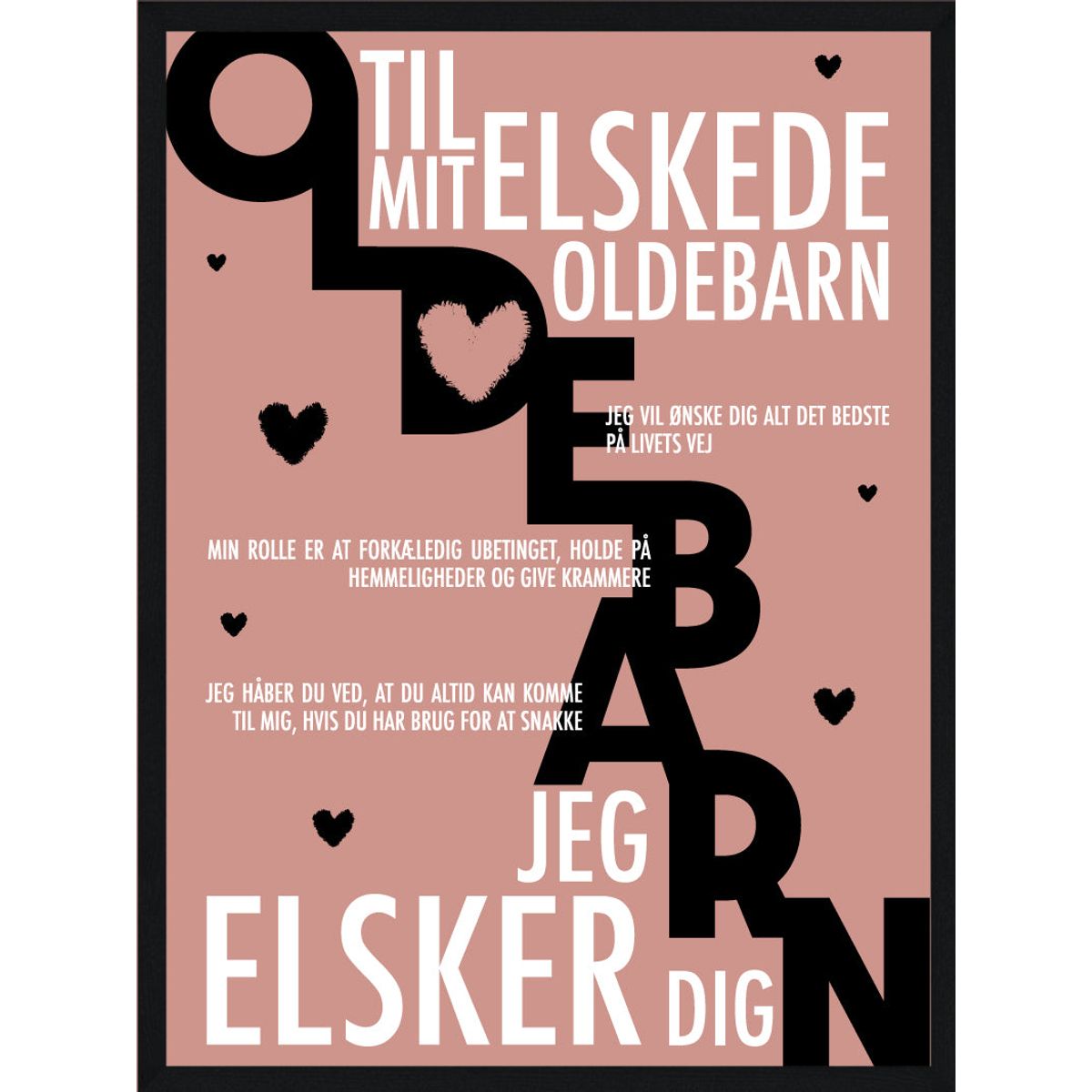 Oldebarn plakat - Personlig plakat