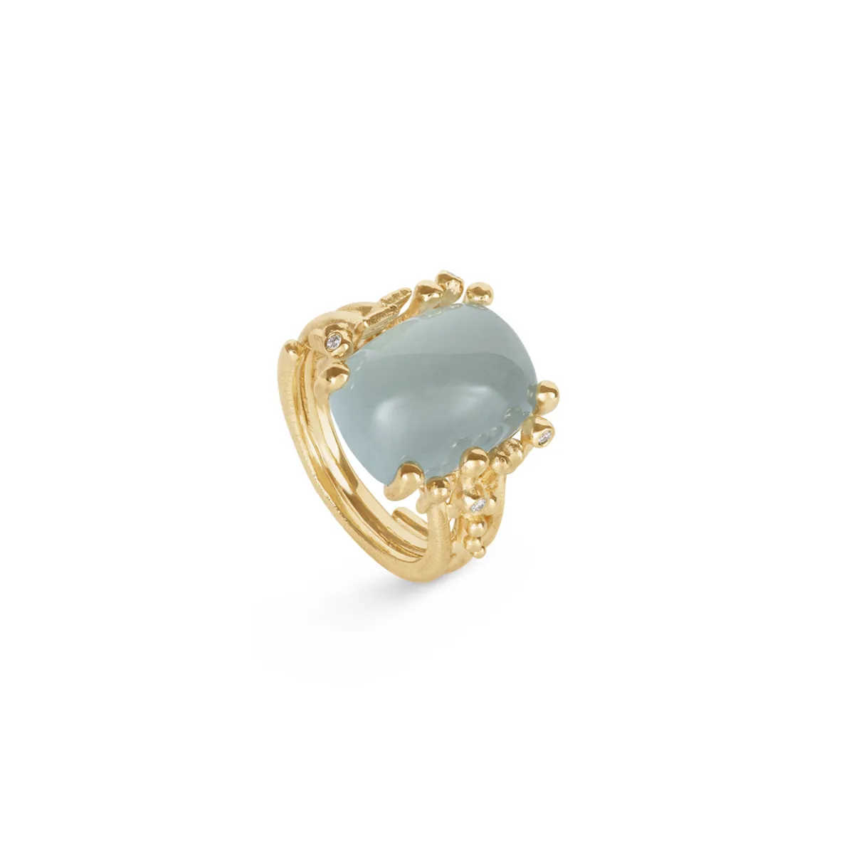 Ole Lynggaard BoHo ring akvamarin - A2933-402 18kt/0,04ct 55