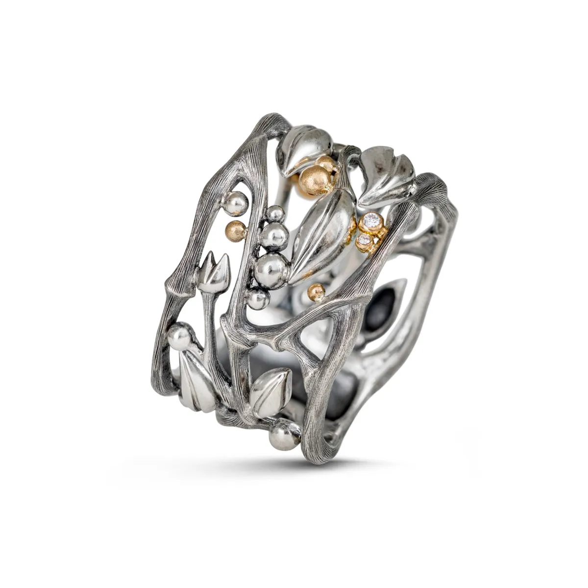 Ole Lynggaard Forest ring - A3019-302 ialt 0,02 ct 50