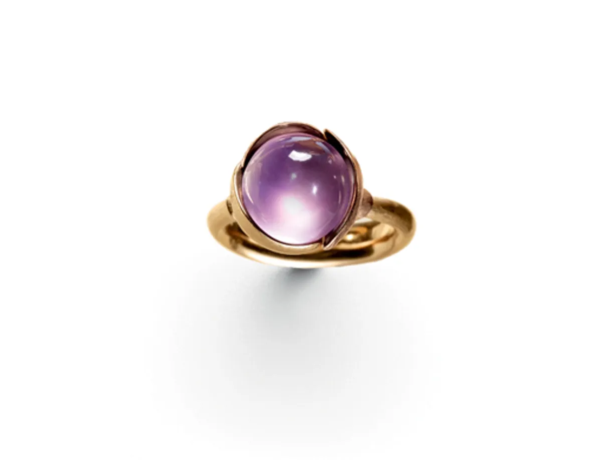 Ole Lynggaard Lotus ring str. 2 ametyst - A2651-401 Ametyst Cabochon 54