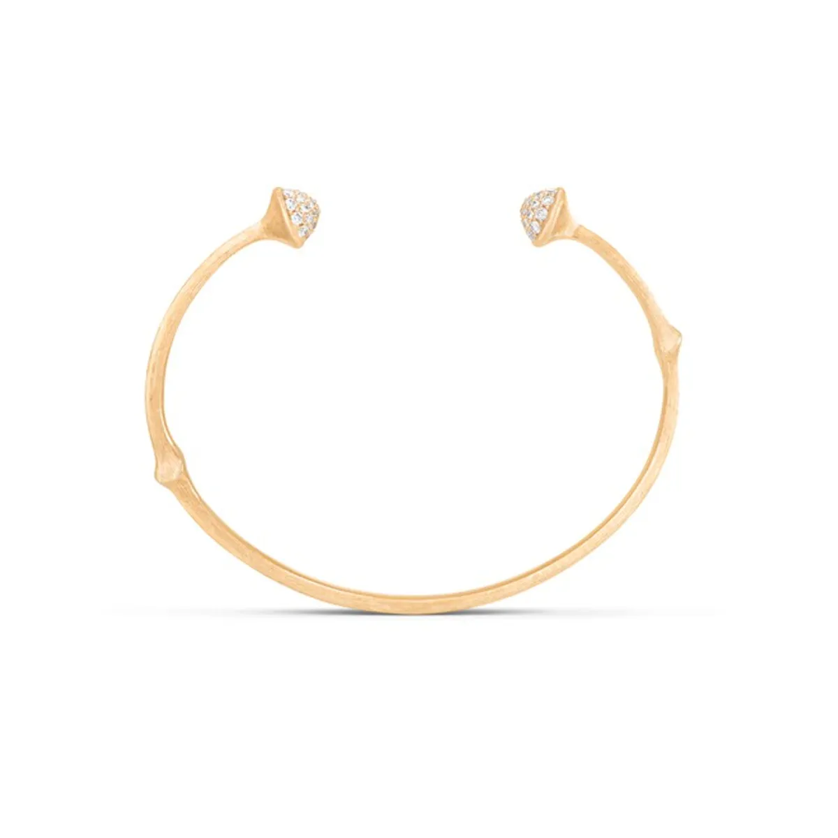 Ole Lynggaard Nature armring rødguld pavé - A3038-401 52 dia. ialt 0,39 ct 15 cm