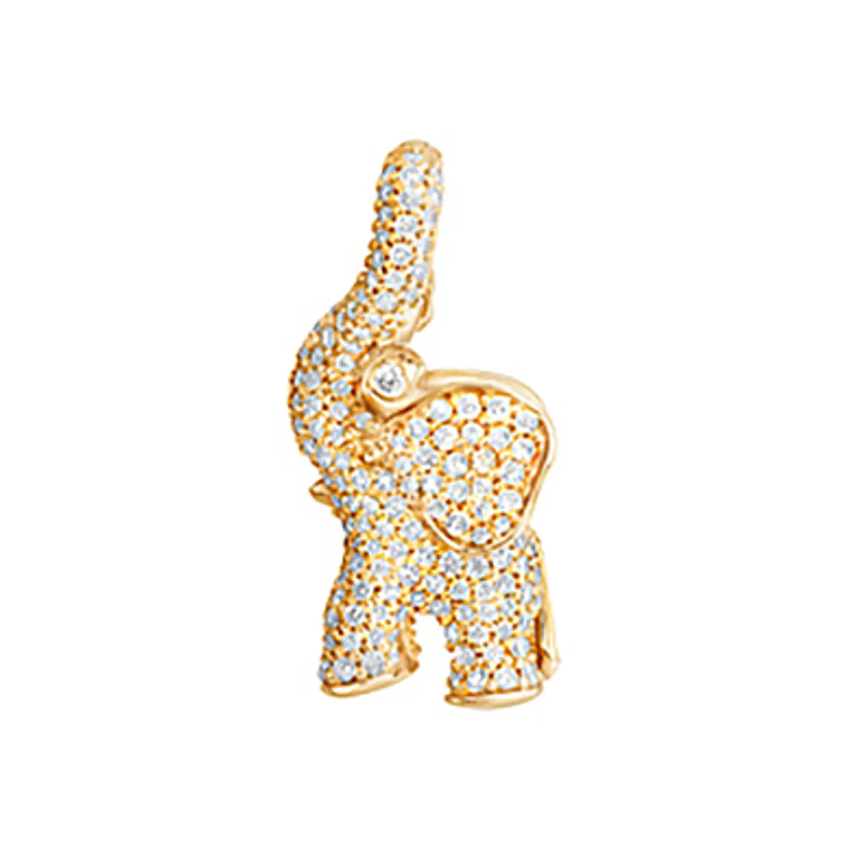 Ole Lynggarrd Charm Elefant Pavé Sweet Drops 18 kt - A1384-402