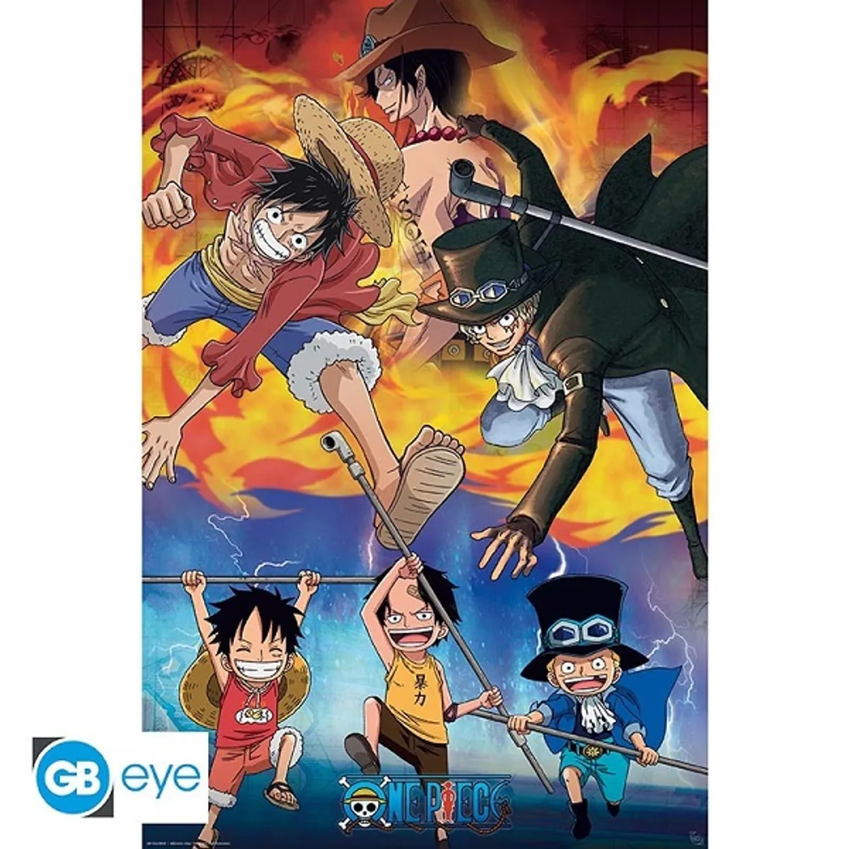 One Piece - Ace Sabo Luffy - Poster/Plakat 61x91.5cm