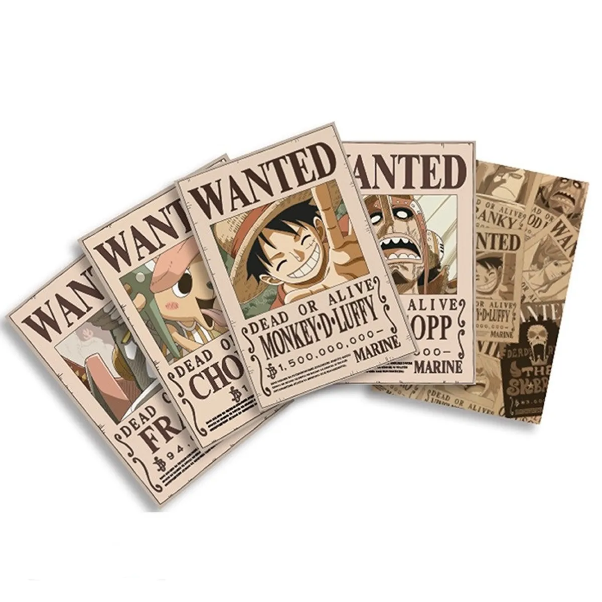 One Piece - Postcard: Wanted Set 1 (14,8x10,5cm)