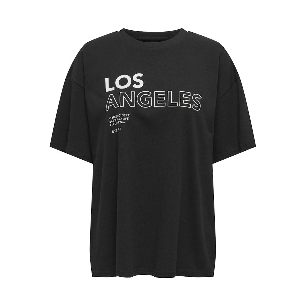 ONLY dame t-shirt ONLCASSIE - Black Los angeles + labels brooklyn