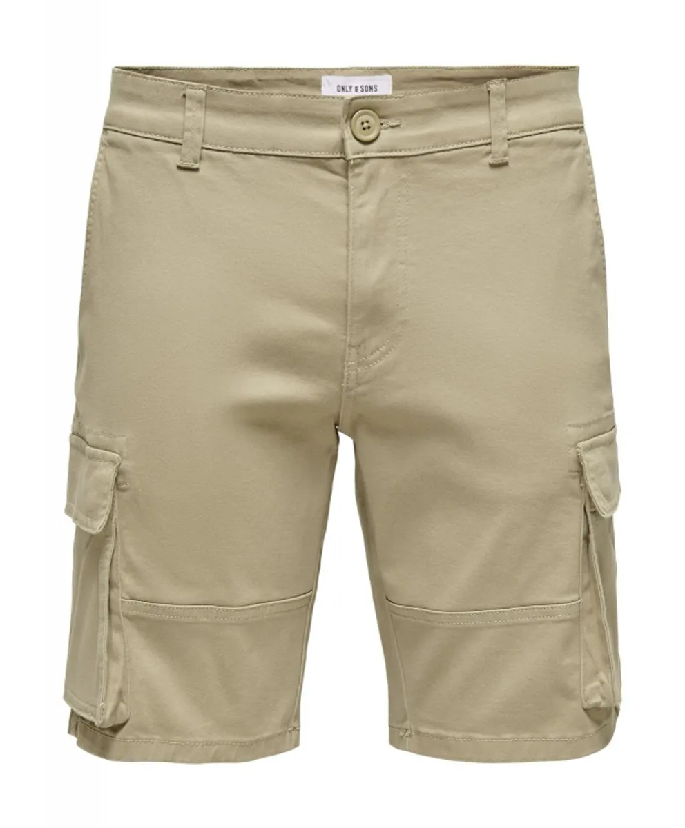 ONLY & SONS Cargo shorts i beige til herre