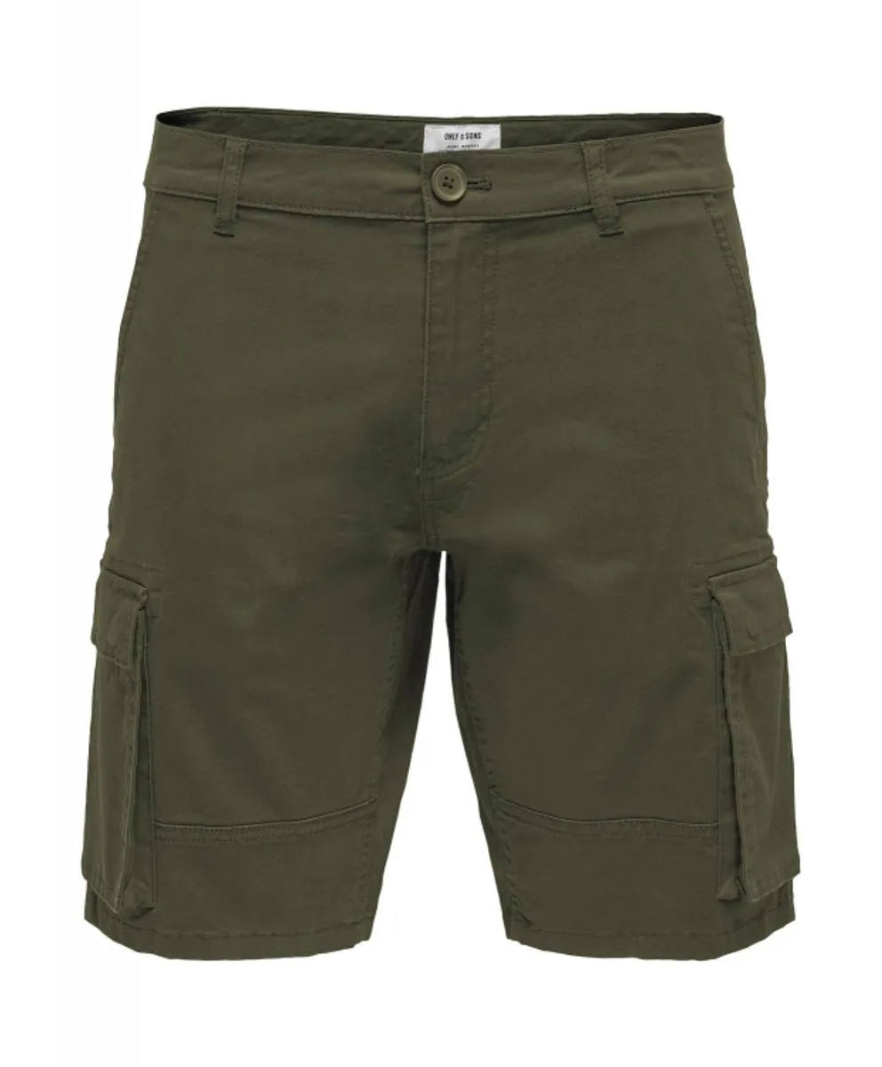 ONLY & SONS Cargo shorts i grøn til herre