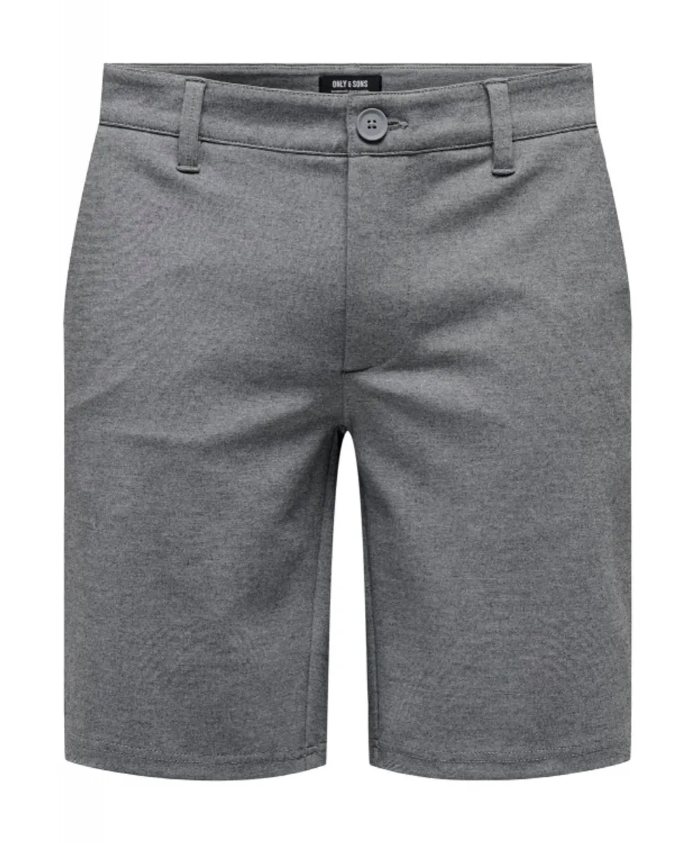 ONLY & SONS chino shorts i bambus i grå til herre