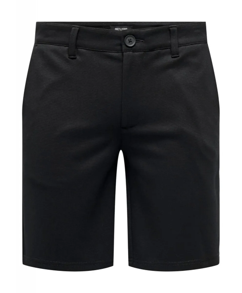 ONLY & SONS chino shorts i bambus i sort til herre