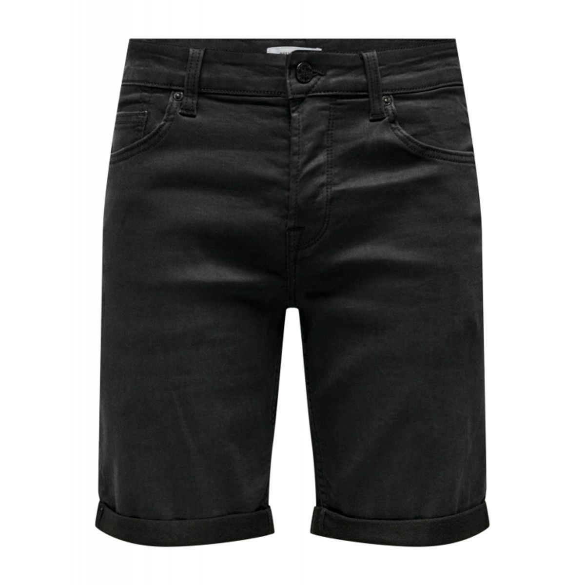 ONLY & SONS denim shorts i sort til herre