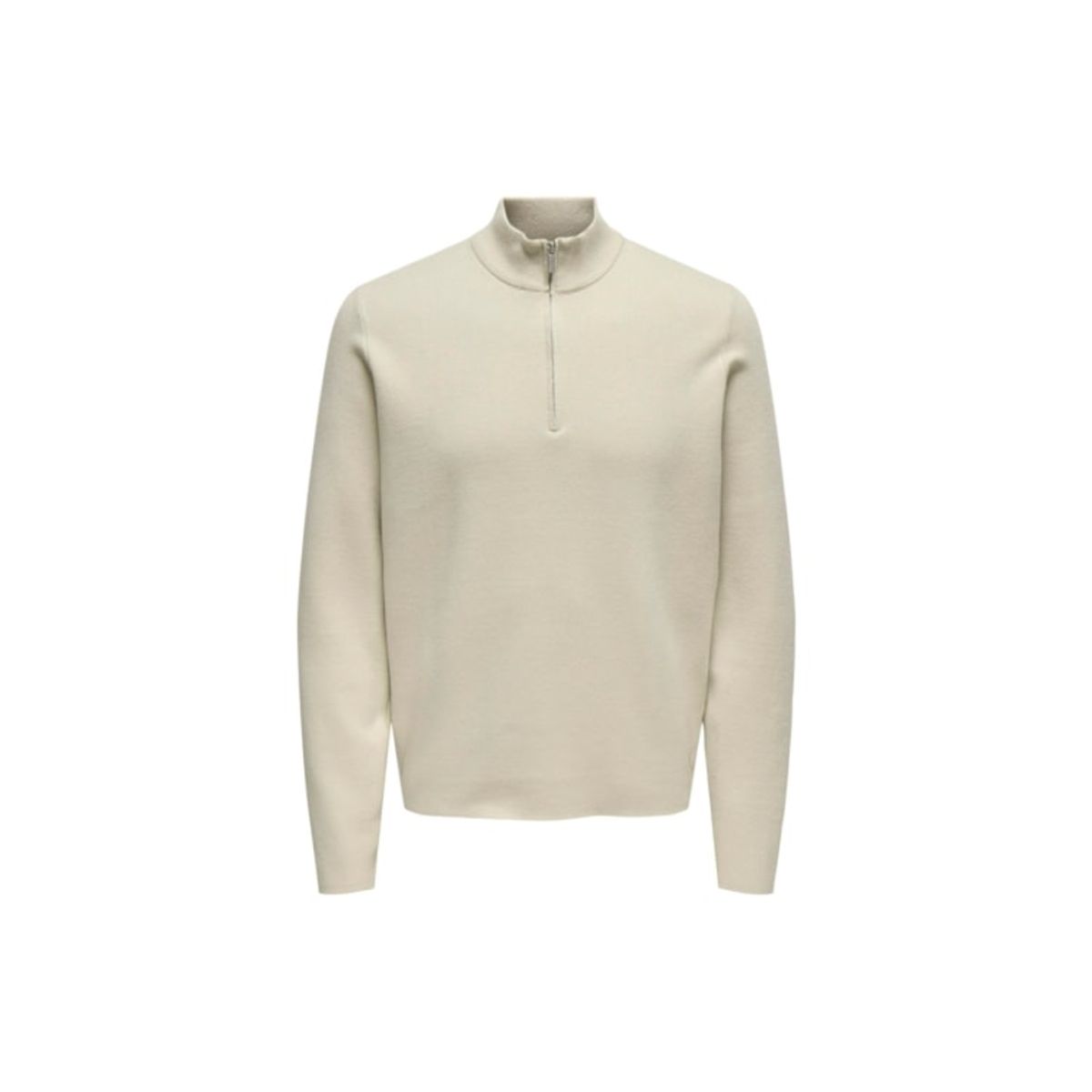 ONLY & SONS half zip i beige til herre