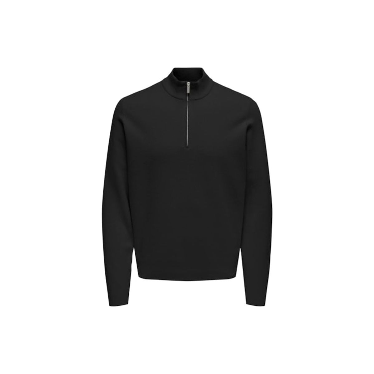 ONLY & SONS half zip i sort til herre