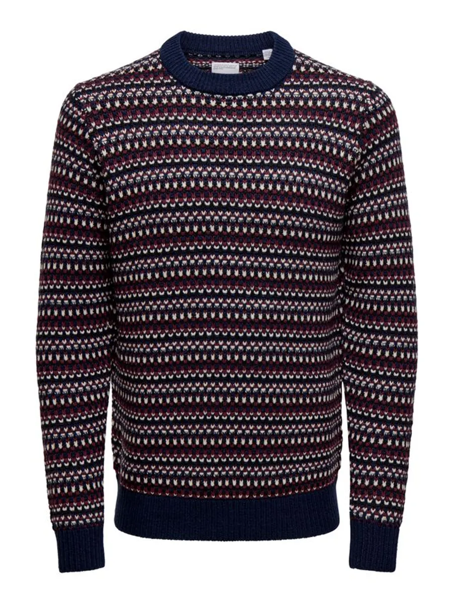 ONSMUSA REG 3 STRUC CREW KNIT