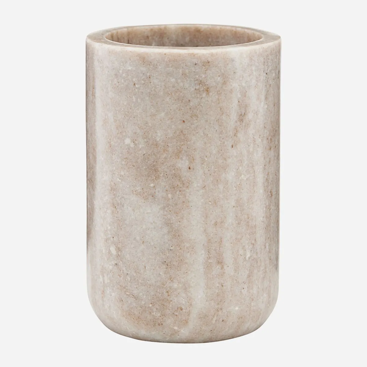 Opbevaring, MKMarble, Beige - Beige / Marble / h: 12 cm, dia: 8 cm