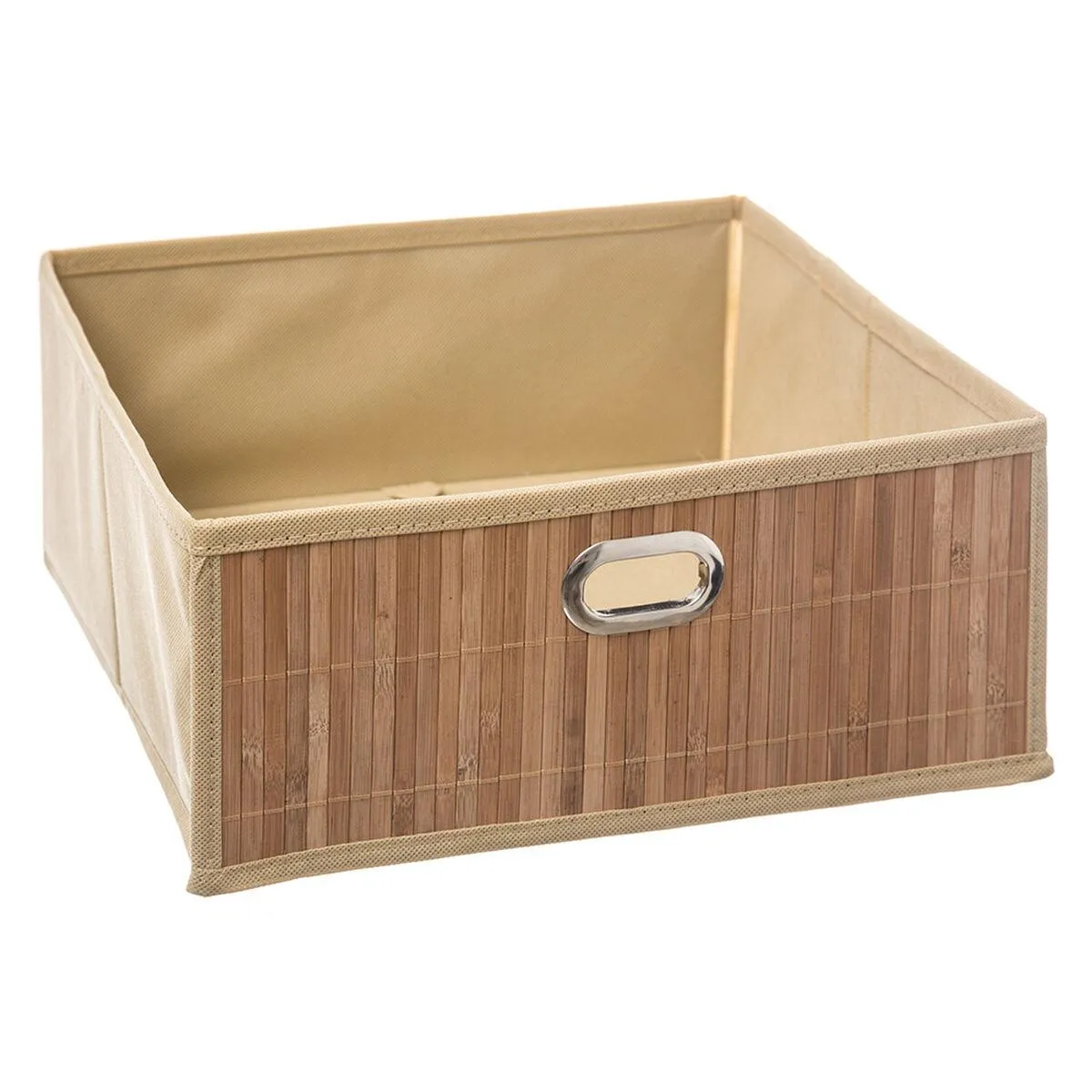 Opbevaringskasse 5five 31 x 31 x 13.5 cm Toiletter Natur Bambus 31 x 31 x 31 cm