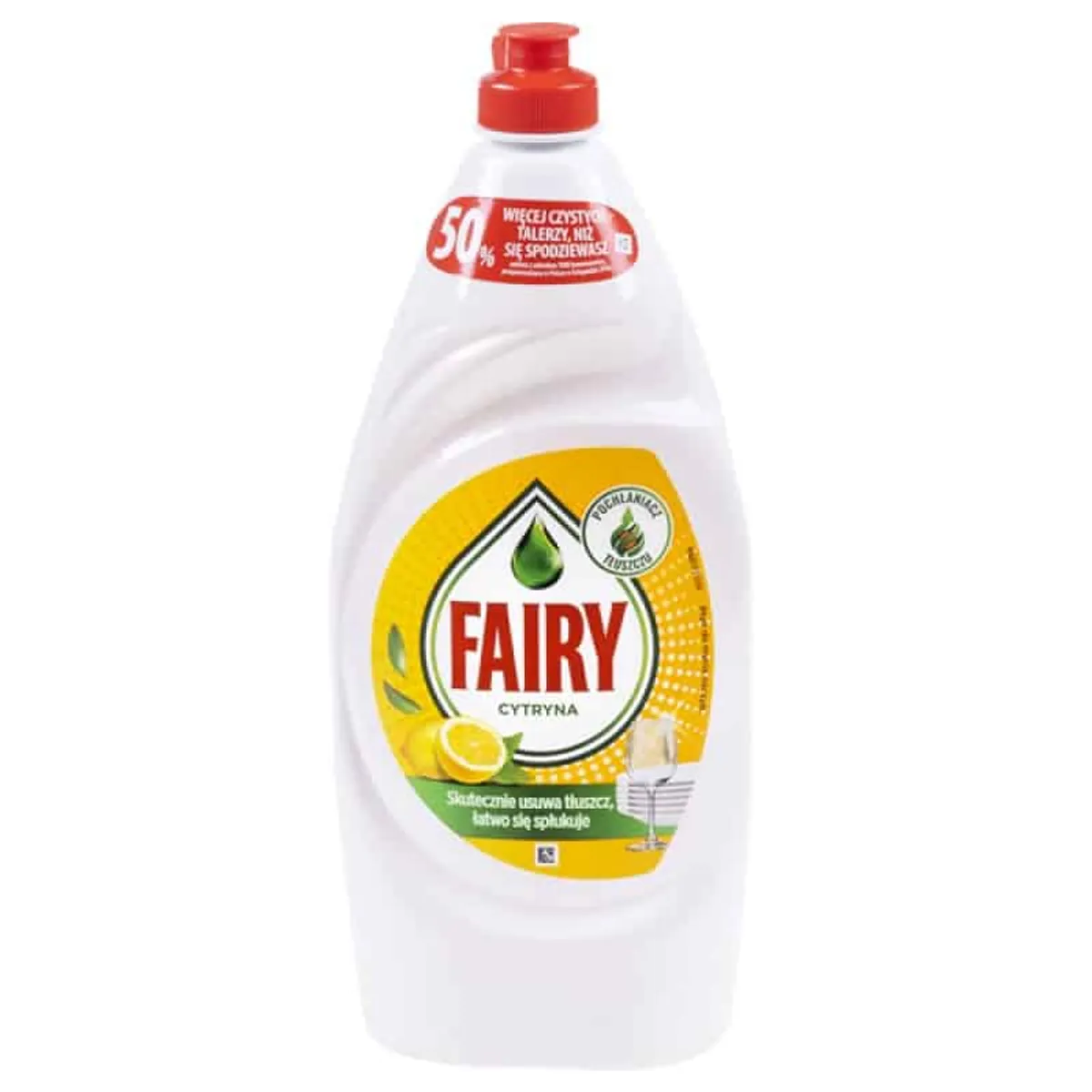 Opvaskemiddel FAIRY Lemon 900ml Effektiv Fedtopløser.