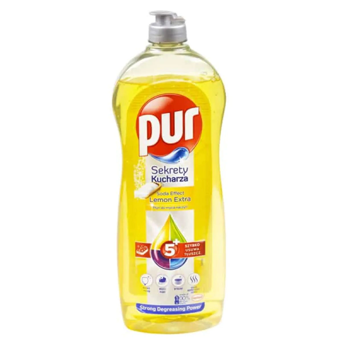 Opvaskemiddel PUR Citron 750ml Effektiv Fedtfjerner.