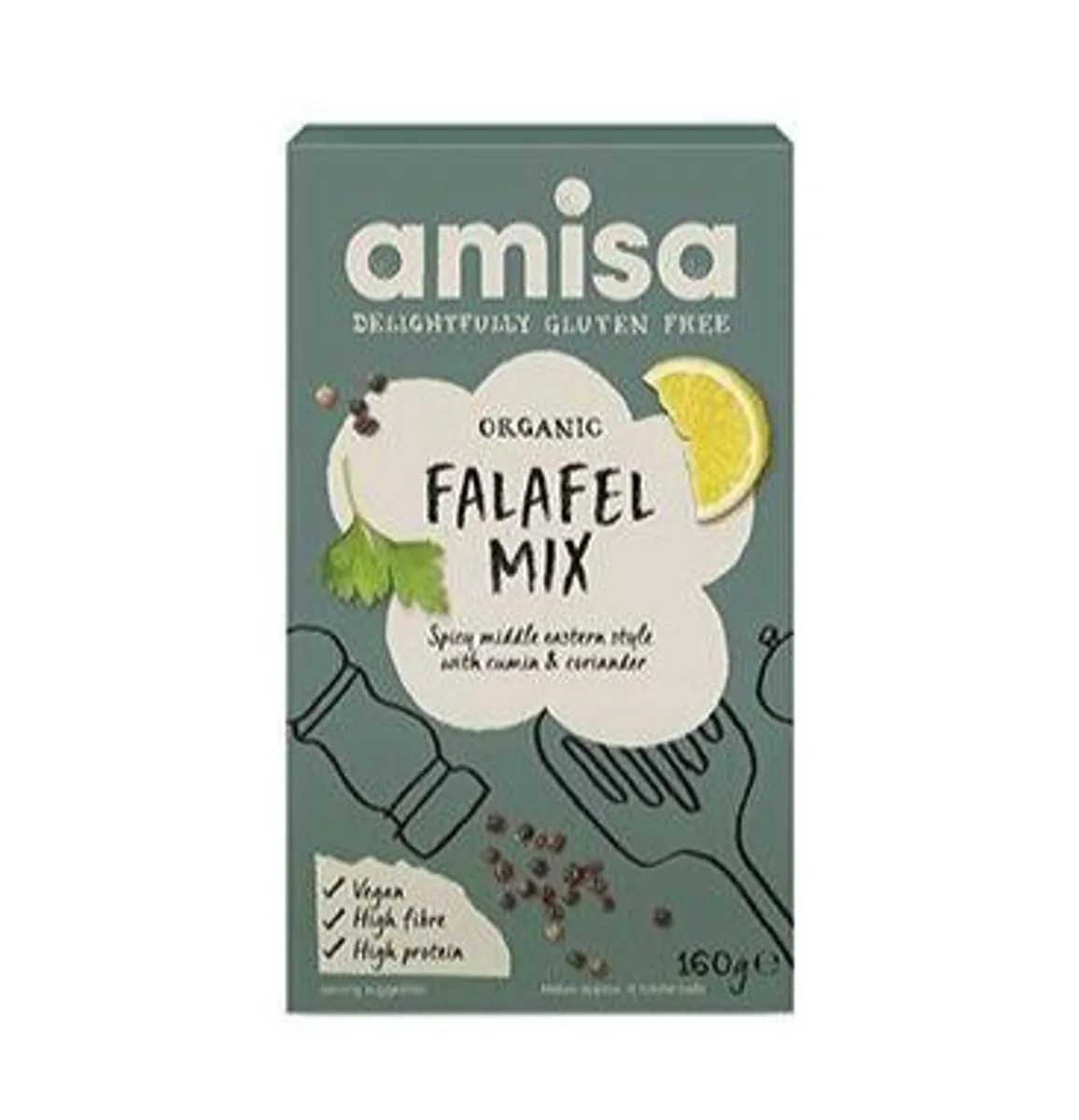 Organic Amisa Falafel mix Ø, 160g.