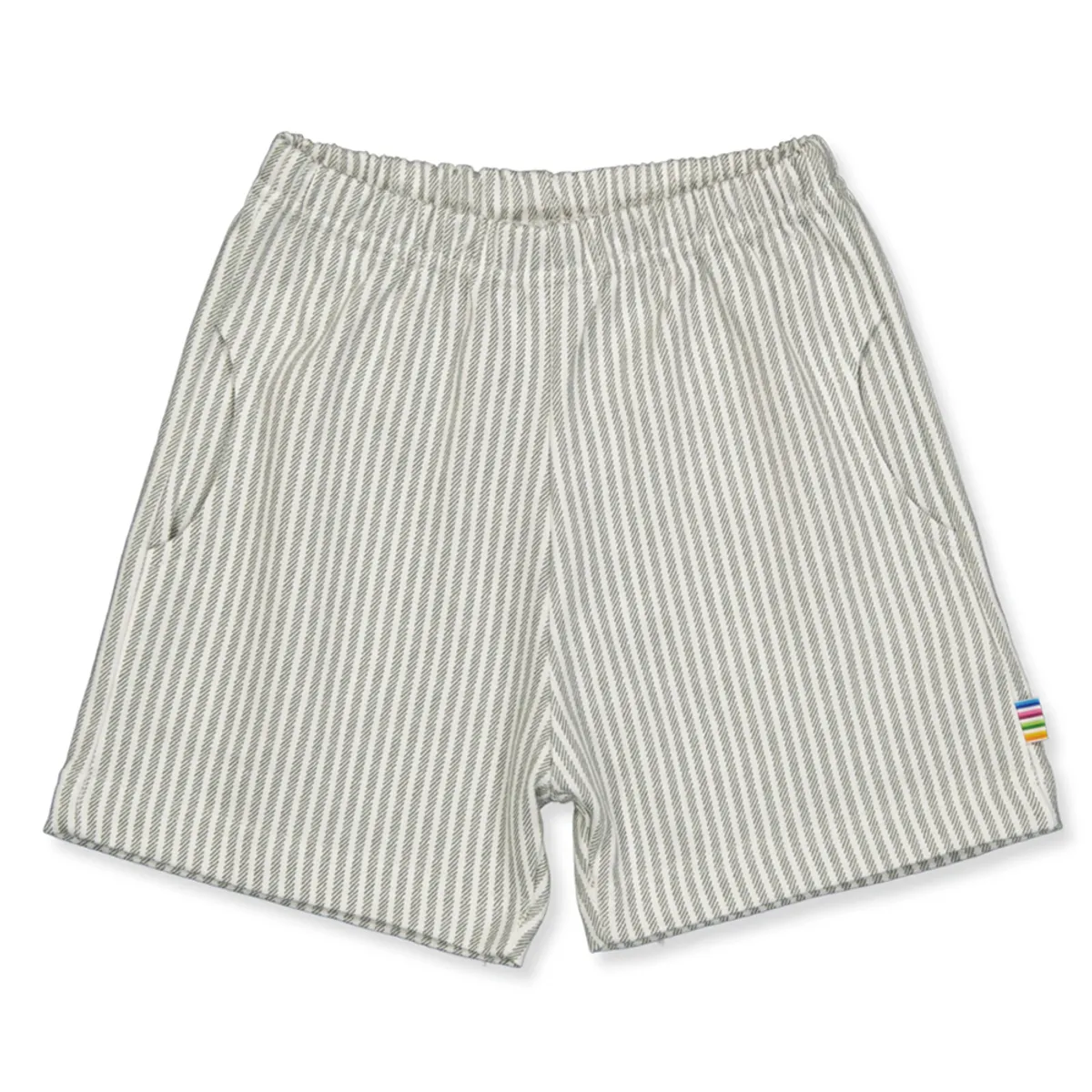 Organic stribet shorts (80 cm)