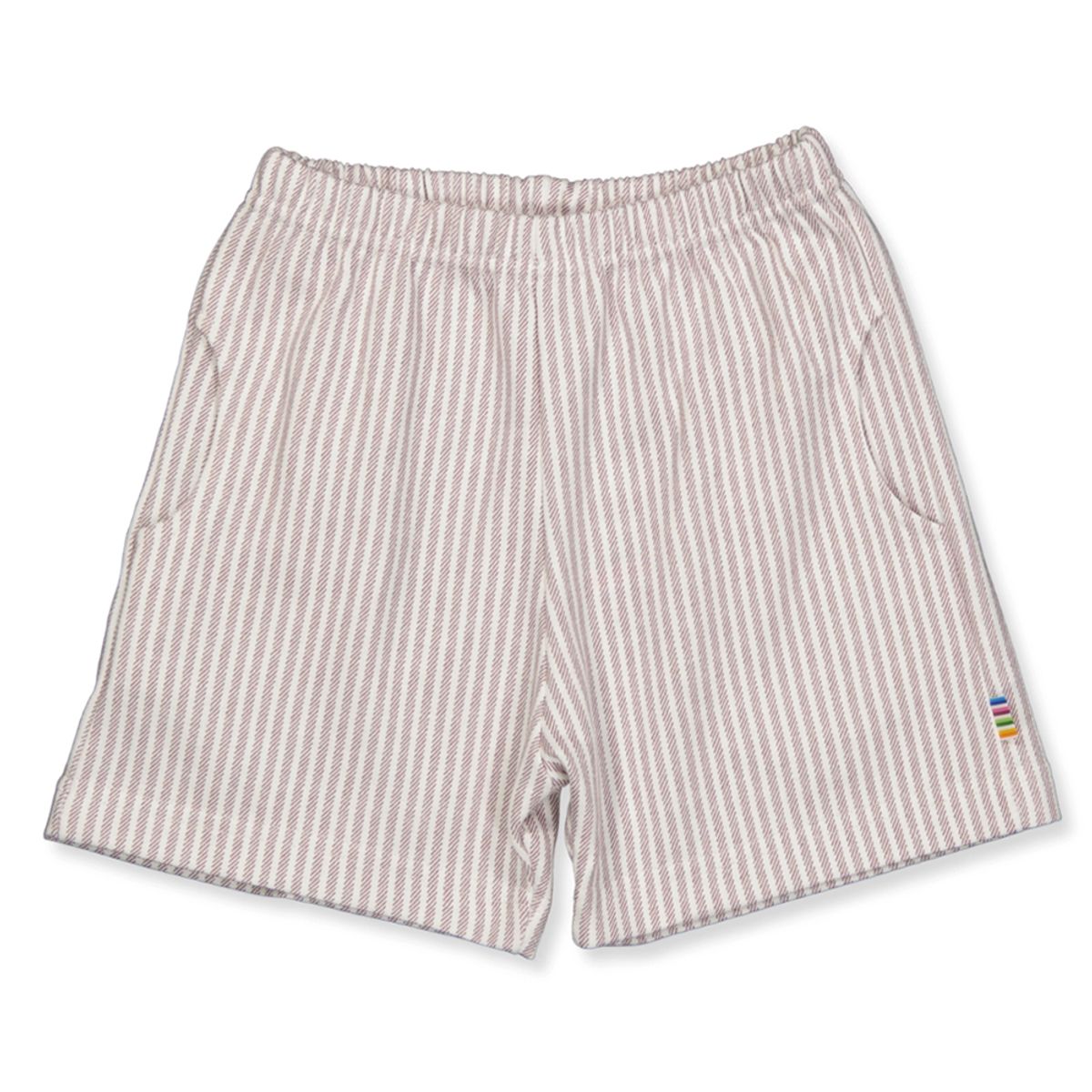 Organic stribet shorts (90 cm)