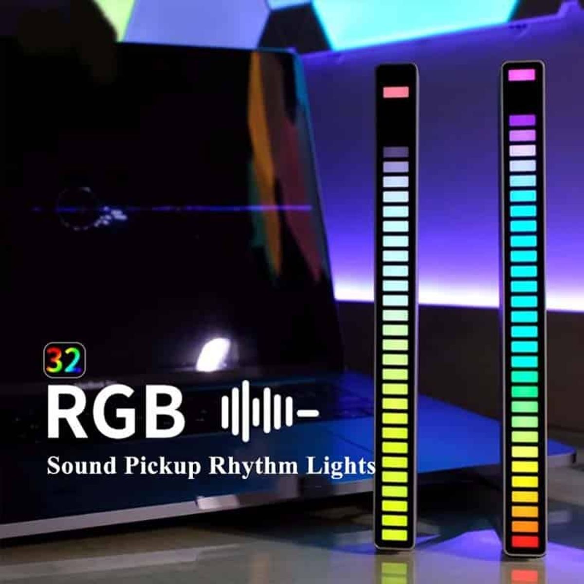 Original RGB BAR - 2 stk - Fedt musikstyret RGB lys! - iHero