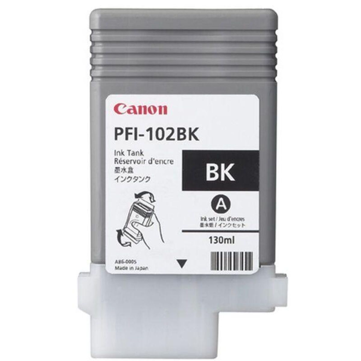 Original toner Canon PFI-102BK Sort