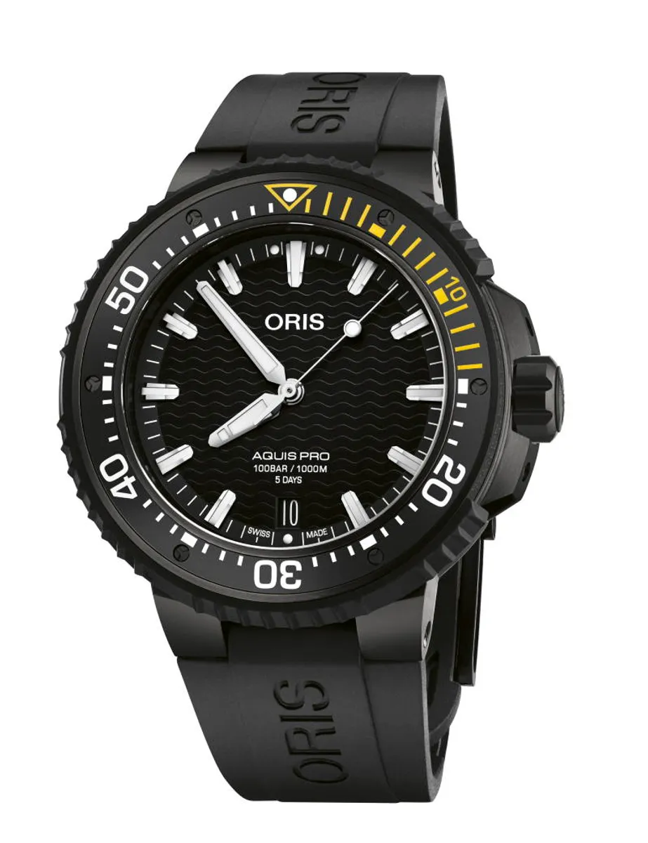 Oris Aquis Pro 1000 M armbåndsur med sort urskive, Cal. 400