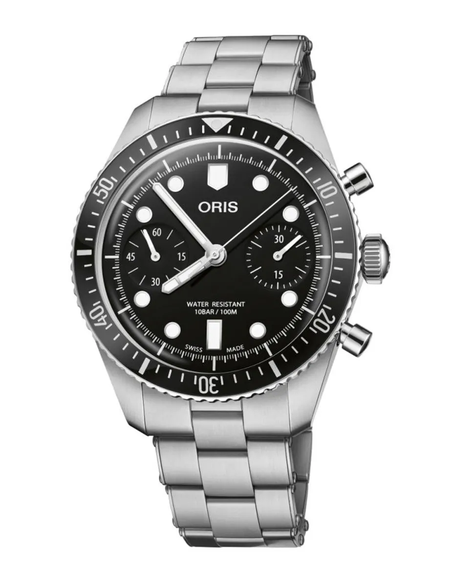 ORIS Divers Herritage 65 armbåndsur, sort skive med lænke - 40mm