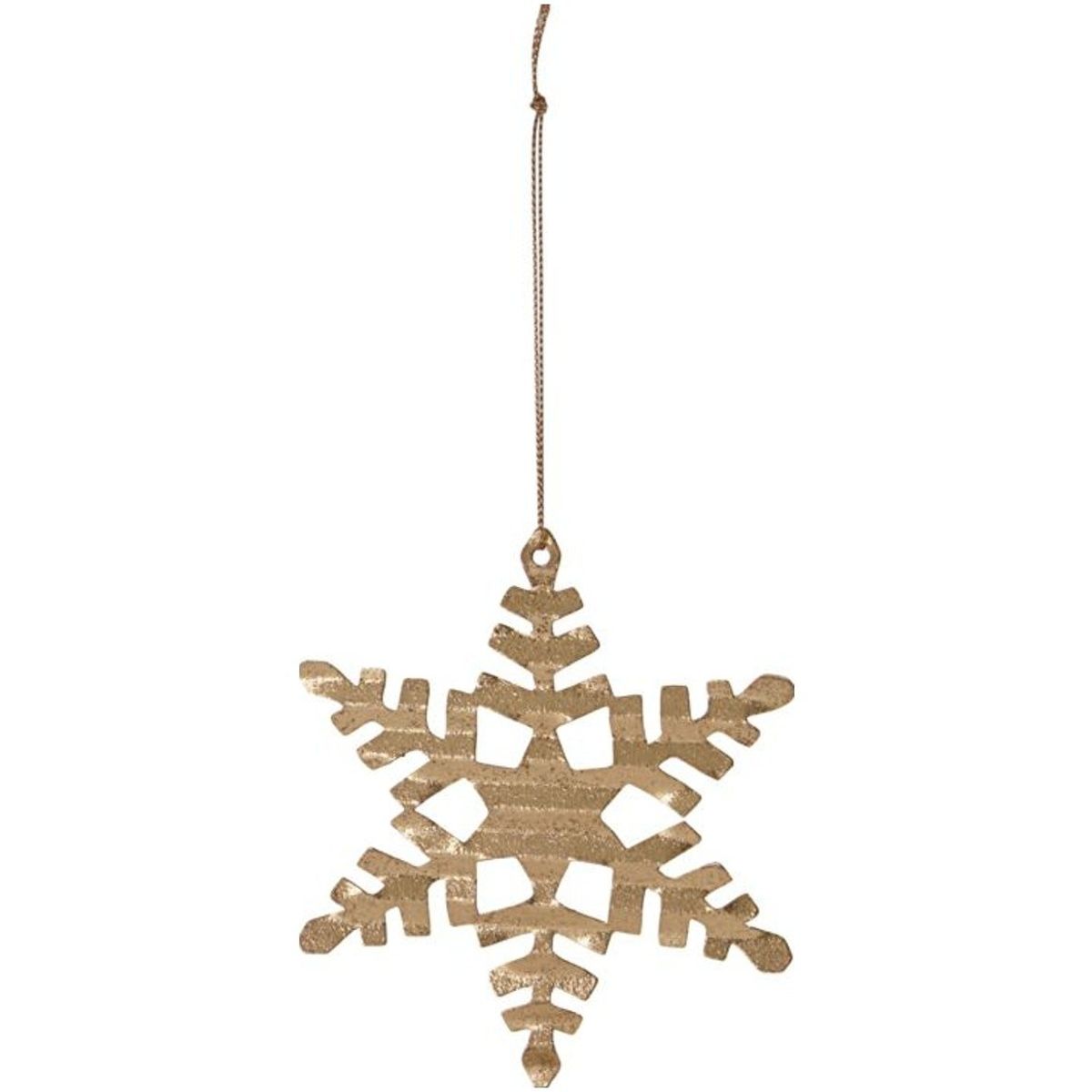 Ornament, messing, 11,7 cm, stjerne