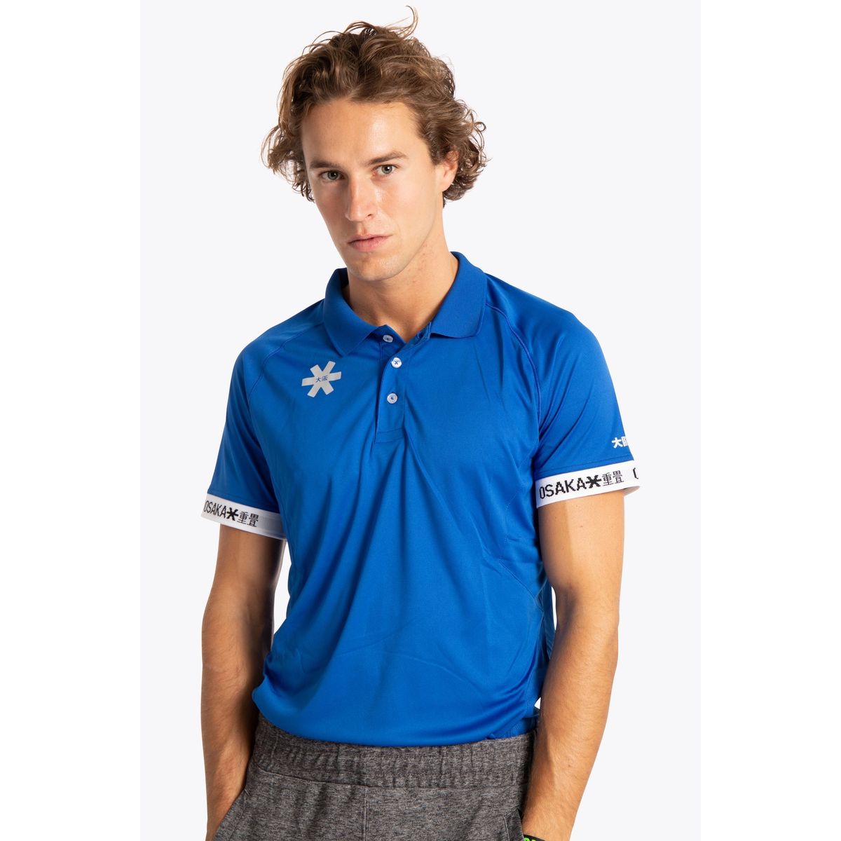 Osaka Men's Polo Jersey (Royal Blue) - L