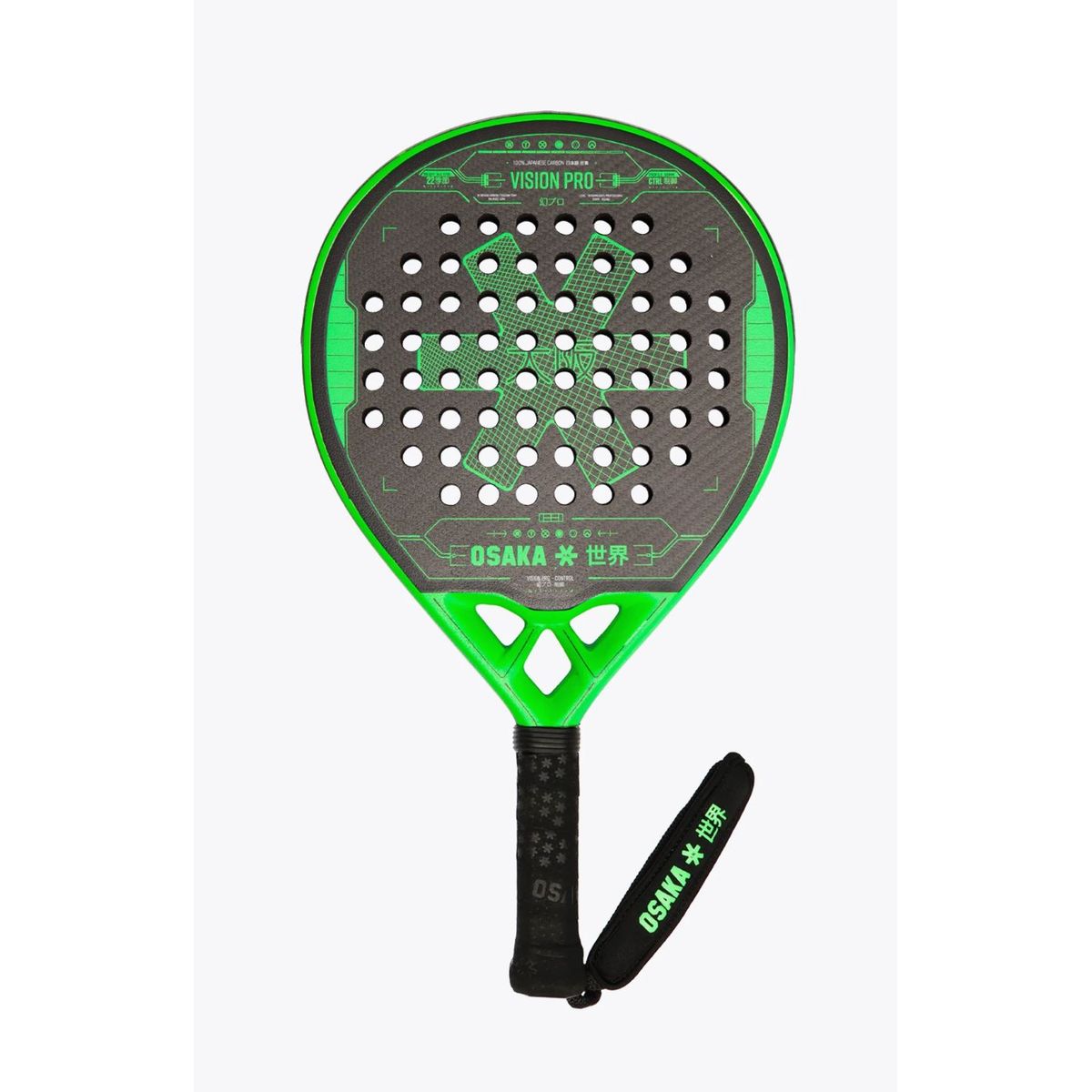 Osaka Vision Pro Control 2022 Padelbat (Iconic Black)