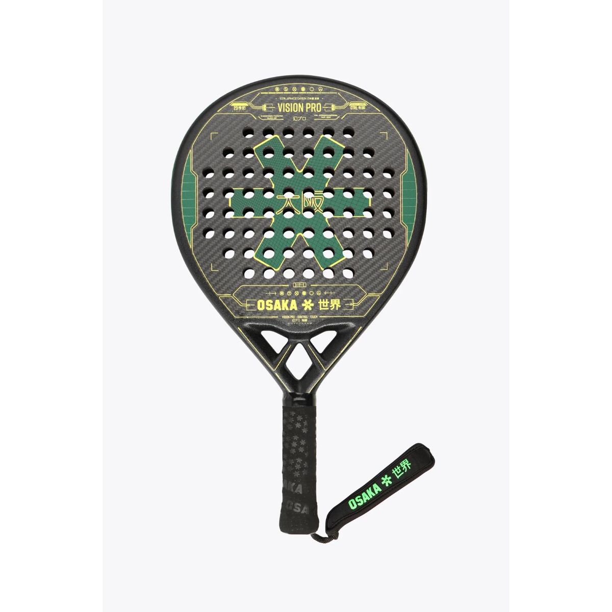 Osaka Vision Pro Control Touch 2023 Padelbat (Green/Yellow)