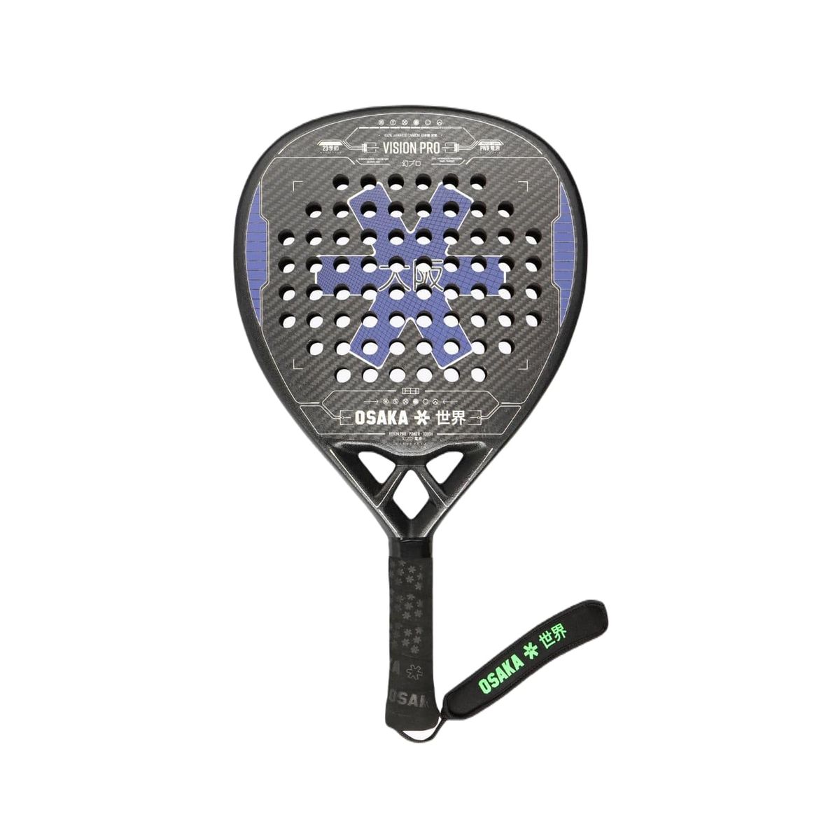 Osaka Vision Pro Power Touch 2023 Padelbat (Purple/Sand)