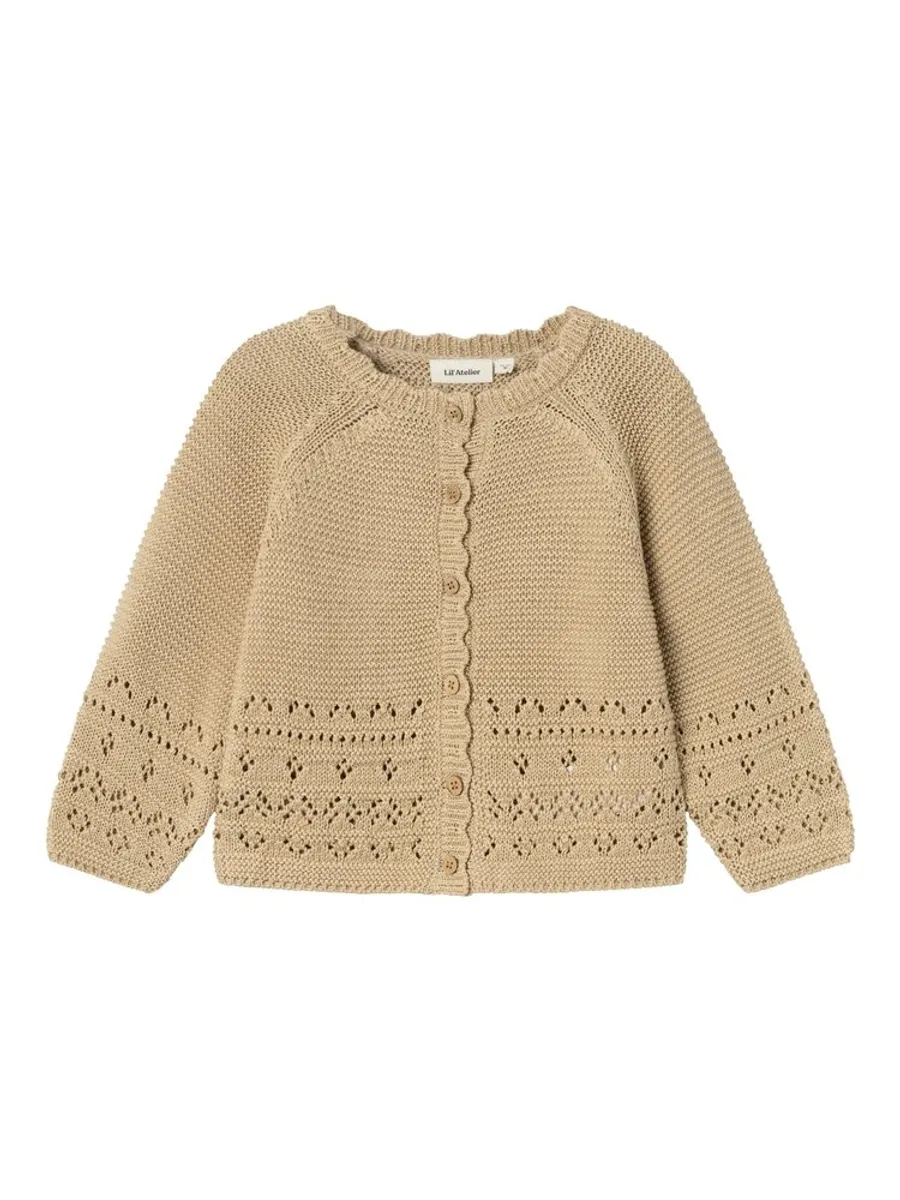 Osanna langærmet strikket cardigan - IRISHCREAM - 116