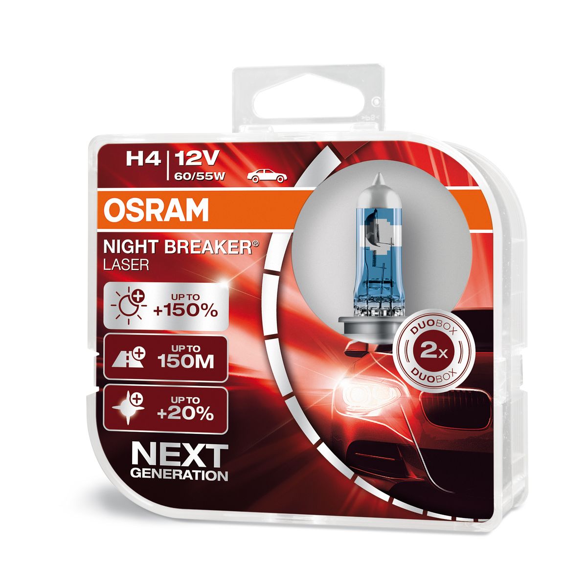 OSRAM Osram NIGHT BREAKER LASER next gen. H4 (2 stk.)