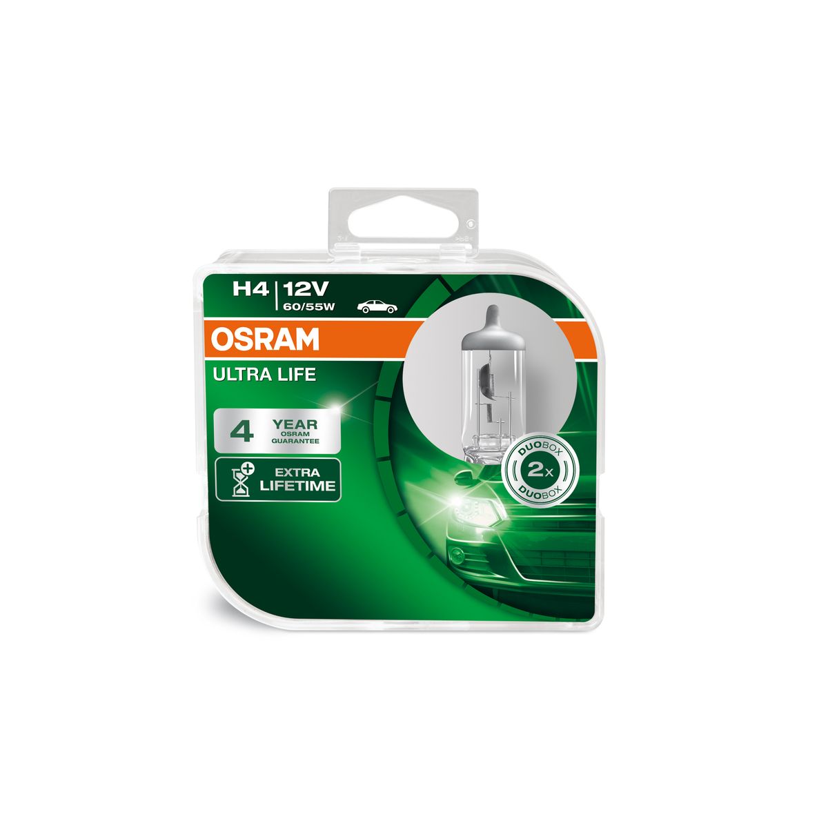 OSRAM Osram ULTRA LIFE 12V H4 60/55W (2 stk.)