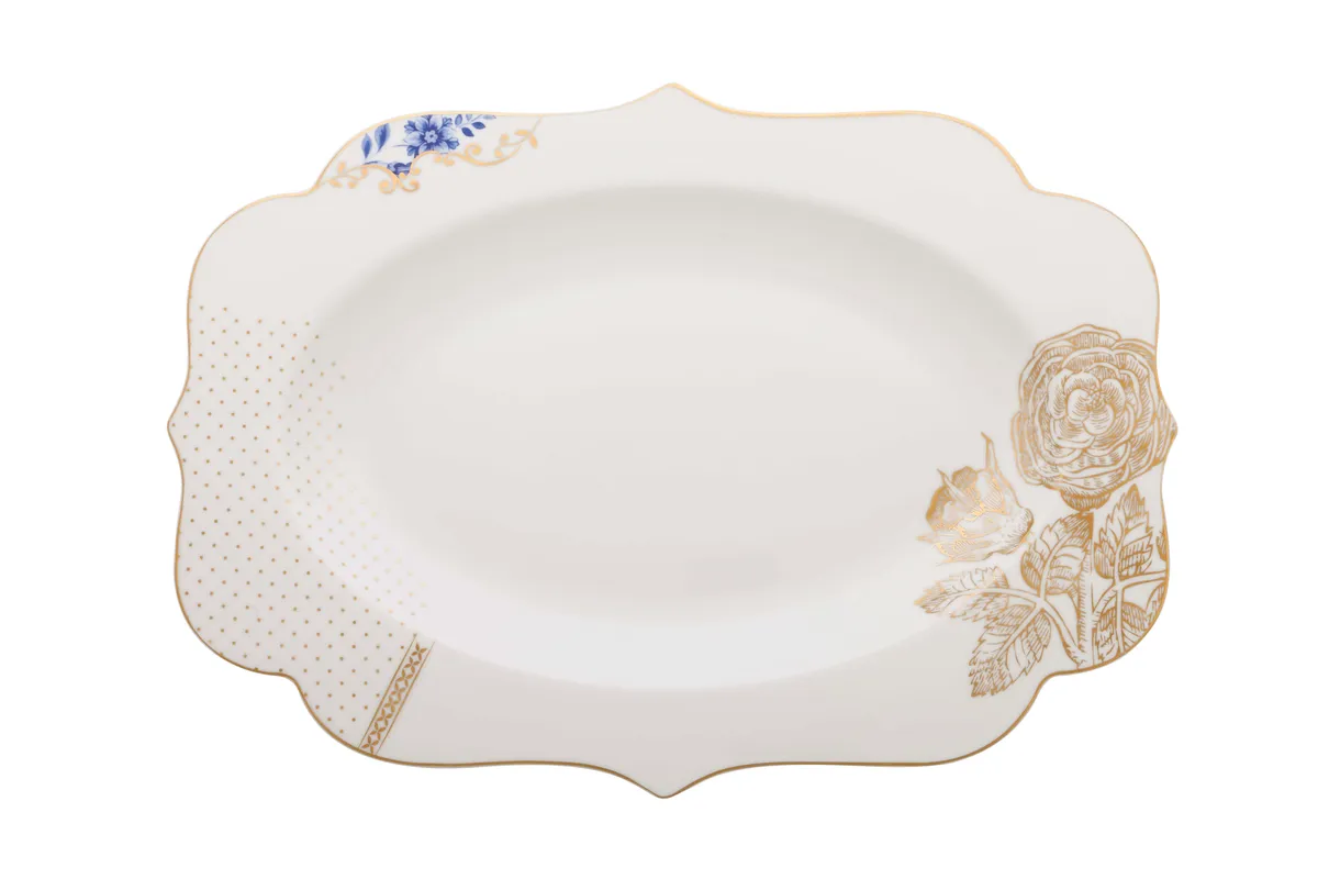 Oval Platter Royal White 40x28.5cm