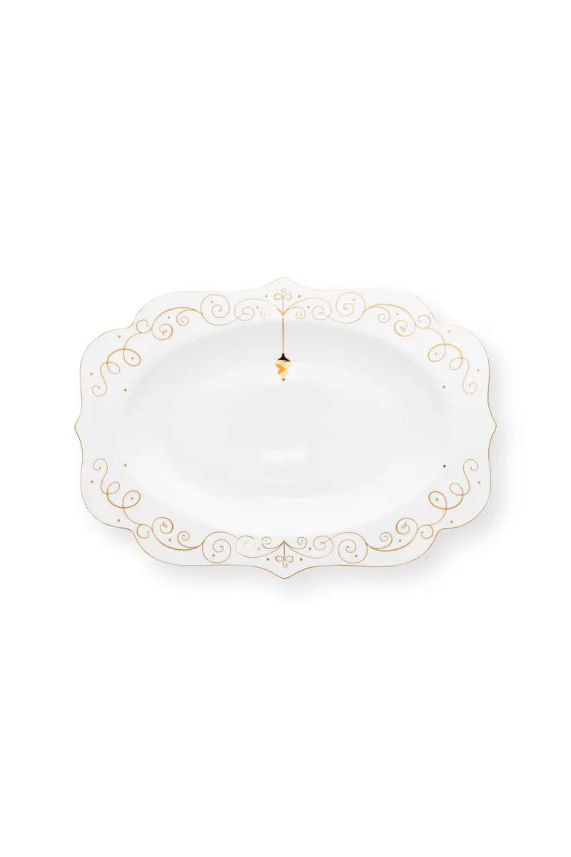 Oval Platter Royal Winter White 40x28.5cm