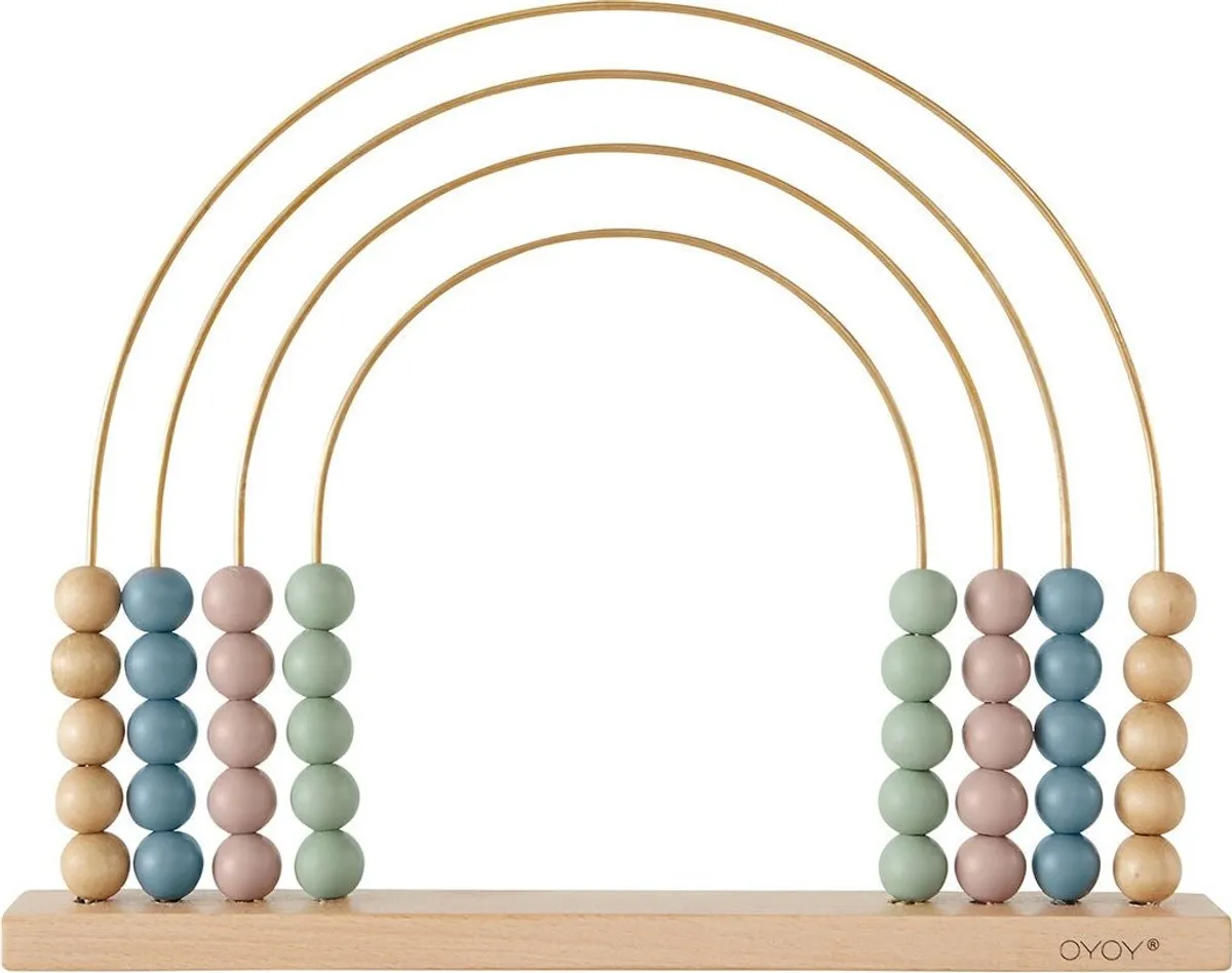 Oyoy Mini - Abacus Rainbow - Brass Plated